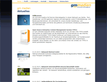 Tablet Screenshot of gm-medien.de